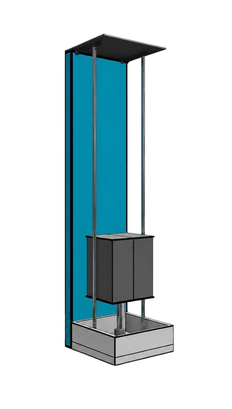 Hydraulic Freight Elevator Hole Type