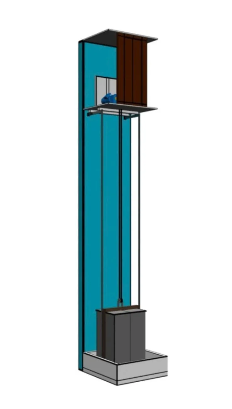 Freight Elevator Drum Type with Machine Room